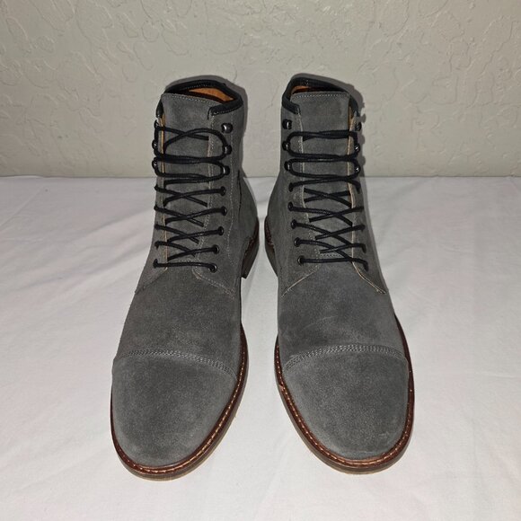 Shoe The Bear Copenhagen Curtis Men's Grey Suede Lace Up Boots Size 45 - Picture 6 of 11